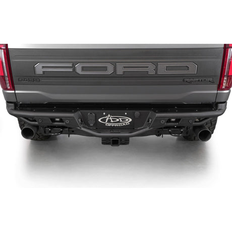 Top Step on the Race Series Dovetail Rear Bumper for the 2021-2024 Ford F-150 Raptor