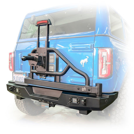 2021+ Ford Bronco Swing - Out Tire Carrier with Lights - Turn Offroad