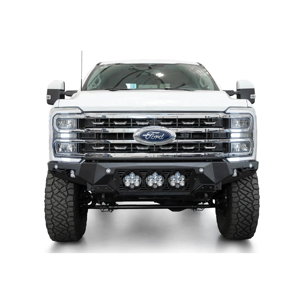 Addictive Desert Designs 2023+ Ford F-250/F-350 Bomber Front Bumper (w/ 3 Baja Designs LP6 Mounts)