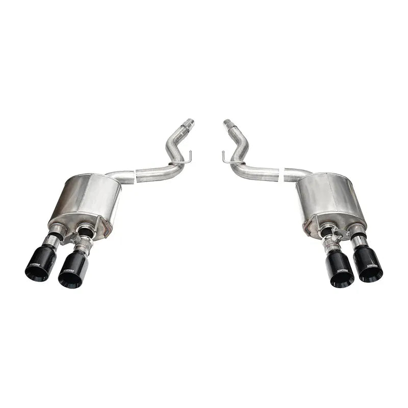 Corsa 24 Ford Dark House 5.0L 3.0in Dual Rear Exit Axle-Back w/ Twin 4.5in Black PVD Straight PS Tip