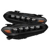 22-25 Honda Civic NOVA-Series LED Projector Headlights Alpha-Black | AlphaRex