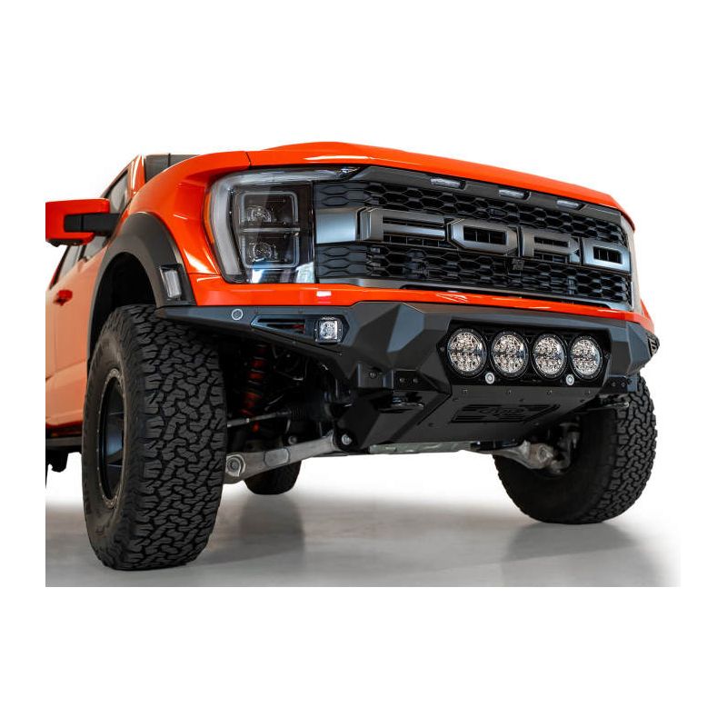 Addictive Desert Designs 2021+ Ford Raptor Bomber Front Bumper w/ 4 Rigid 360 6in Light Mounts