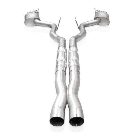 Stainless Works 2024 Mustang GT Catback Quad Tips Redline Sound X-Pipe Factory Connect Exhaust