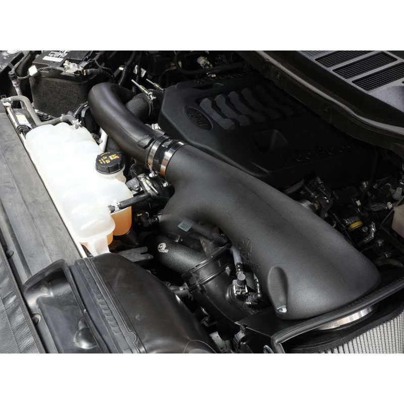 aFe BladeRunner 21-22 Ford F-150 Ecoboost V6-3.5L(tt) Aluminum Hot and Cold Charge Pipe Kit Black