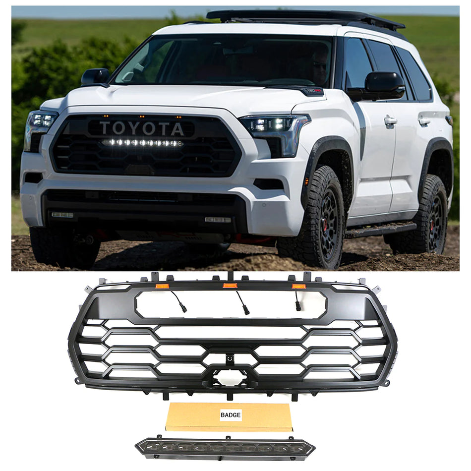 2022+ Toyota Sequoia - Pro Style grille With Light Bar