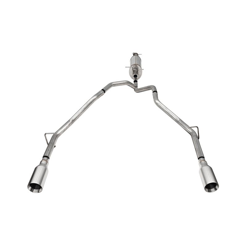 Corsa  25-26 Ram 2.5in Stainless Steel Sport Cat-back Dual Rear Exit 5.0in Polished Tip