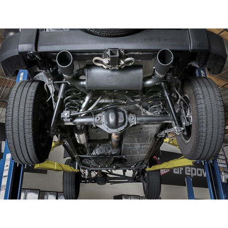aFe Rebel Series 2.5in 409 SS Cat-Back Exhaust w/ Black Tips 2007+ Jeep Wrangler (JK) V6 3.6L/3.8L