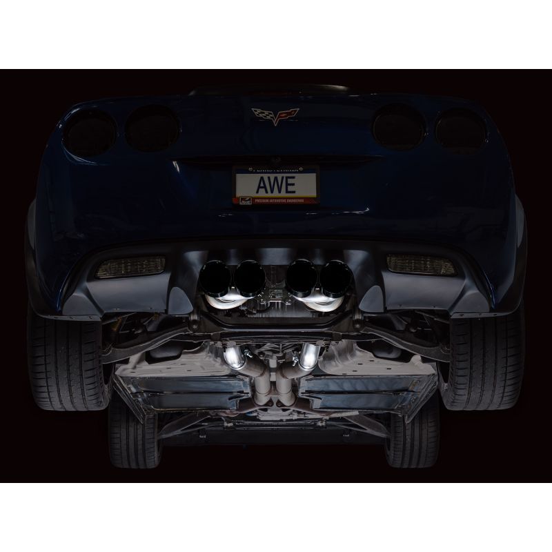 AWE Tuning C6 Chevrolet Corvette Z06/ZR1 Touring Edition Axle-back Exhaust w/ Diamond Black Tips