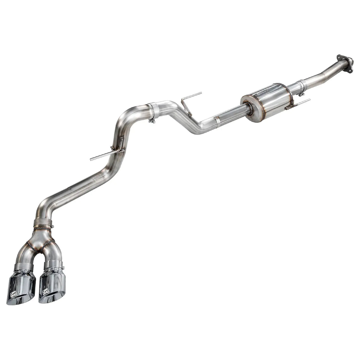 AWE 21-25 Ford F150 (14th Gen Reg Cab) Cat-Back Exhaust - 4.5in Dual Side Exit Chrome Tips