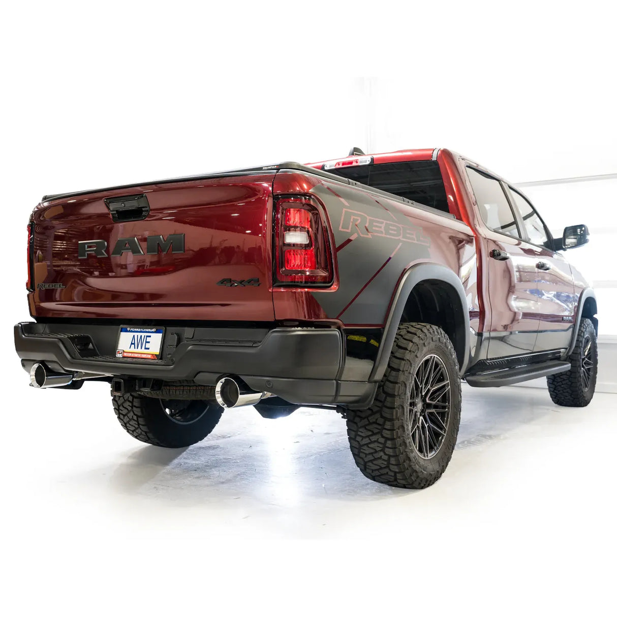 AWE Tuning 2025+ RAM 1500 3.0TT Rebel 0FG Cat-Back Exhaust w/ Chrome Silver Tips
