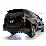 AWE Tuning 2021+ GMC Suburban/Yukon XL 5.3L 0FG Split Rear Exit Catback - Quad Chrome Silver Tips
