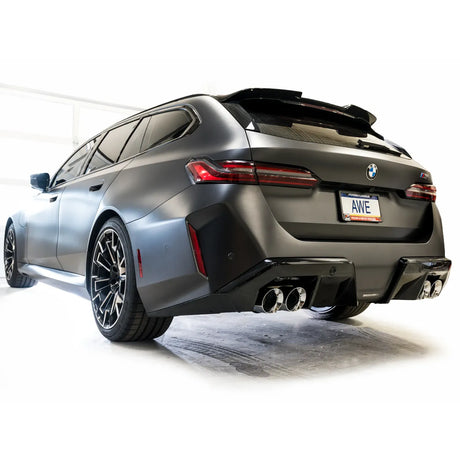 AWE BMW G90/G99 M5 Track Edition Catback Exhaust - Chrome Silver Tips