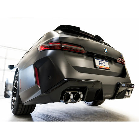 AWE BMW G90/G99 M5 Track Edition Catback Exhaust - Chrome Silver Tips