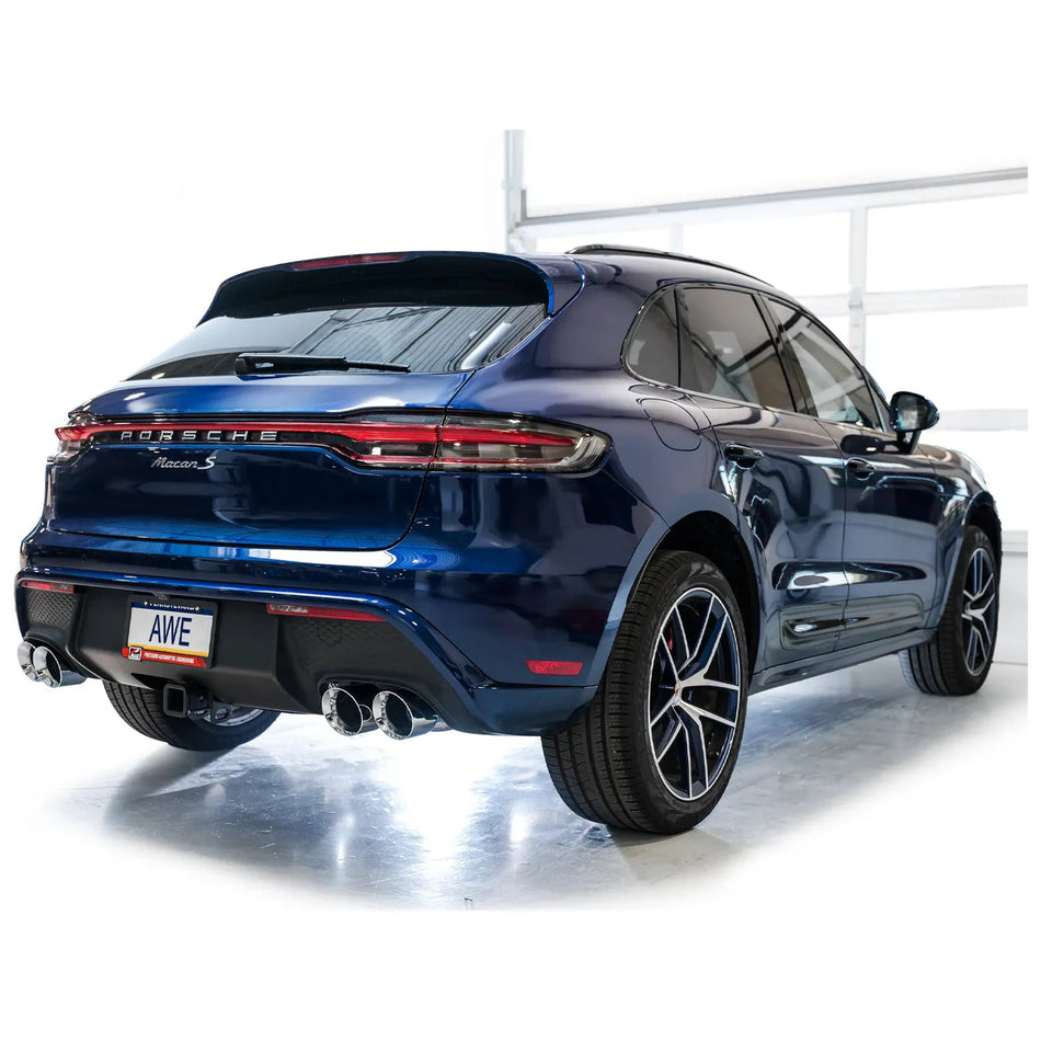 AWE Tuning 2022+ Porsche Macan 2.9TT Touring Edition Catback Exhaust w/ Chrome Silver Tips