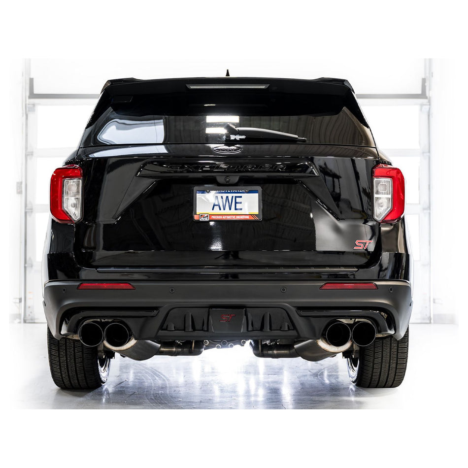 AWE Tuning 2020+ Ford Explorer ST Touring Edition Exhaust w/ Diamond Black Tips