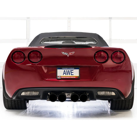AWE Tuning 09-13 Chevrolet Corvette 6.2L Track Edition Axle-back Exhaust w/ Diamond Black Tips