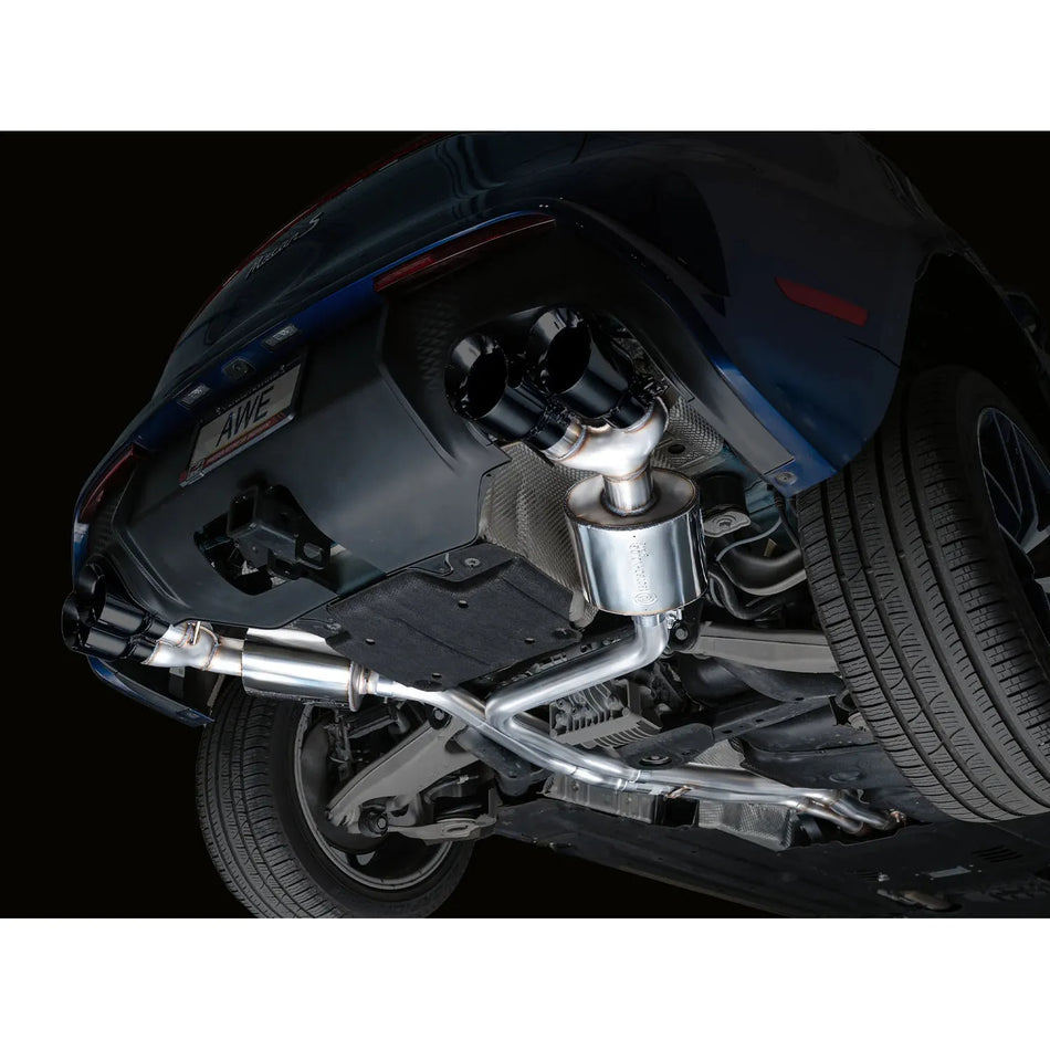 AWE Tuning 19-21 Porsche Macan 3.0T/2.9TT Touring Edition Catback Exhaust w/ Diamond Black Tips