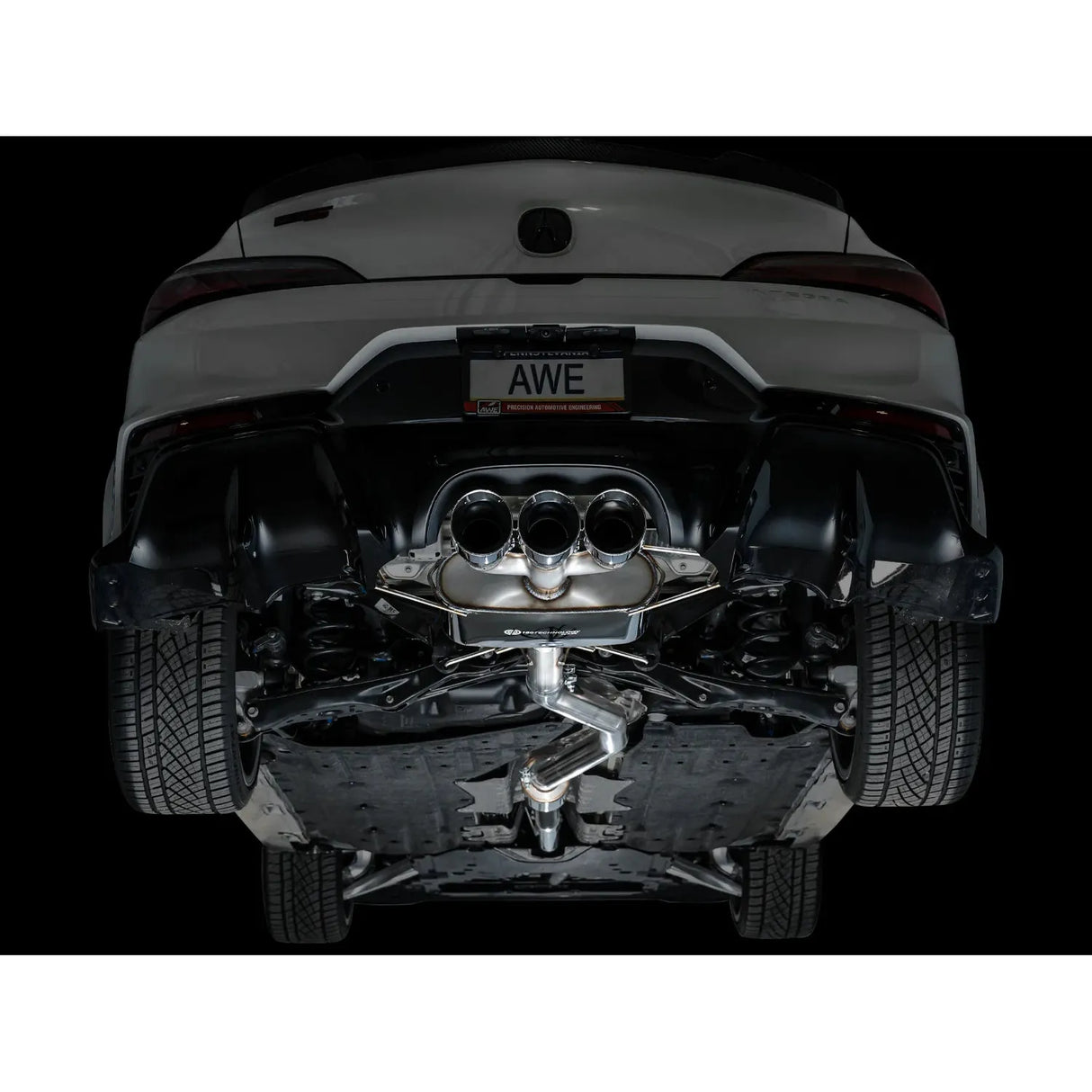 AWE Tuning 2024 Acura Integra Type S DE5 FWD Touring Edition Exhaust w/ Triple Chrome Silver Tips