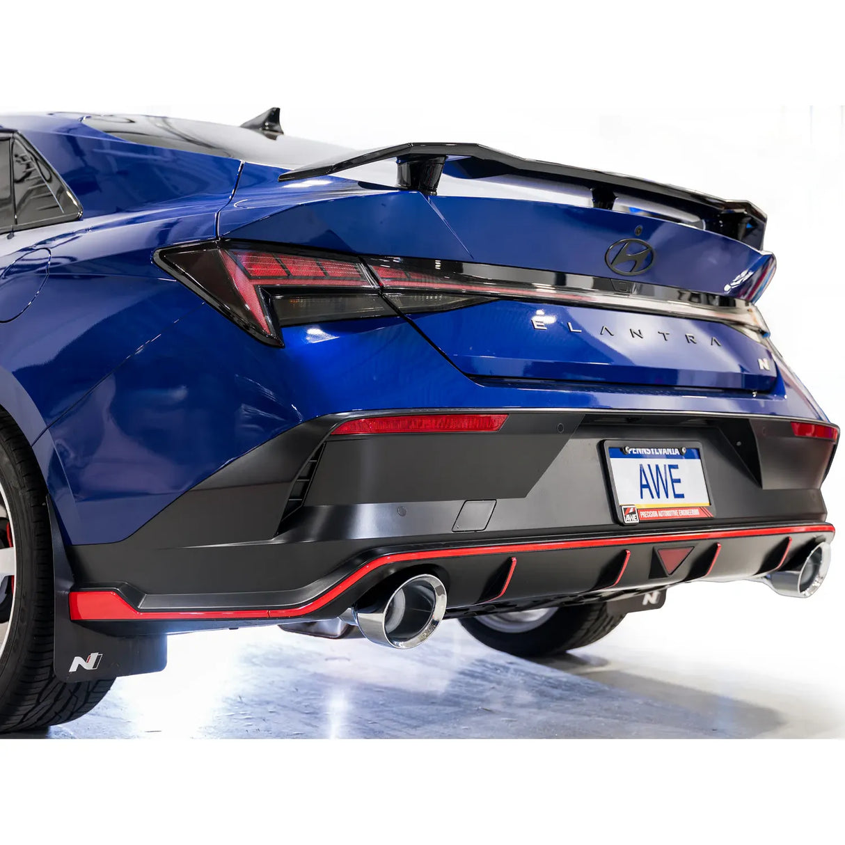 AWE 2022-2026 Hyundai Elantra N SwitchPath Cat-Back Exhaust - Chrome Silver Tips