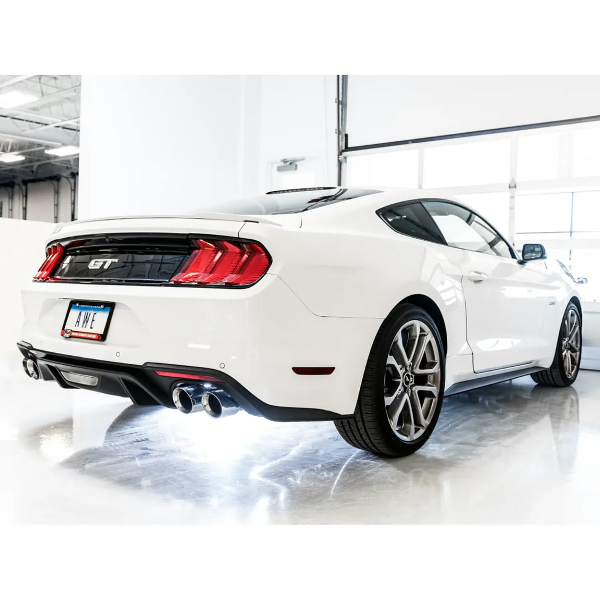 AWE 2018-2023 S550 Mustang GT SwitchPath Exhaust - Chrome Silver Tips