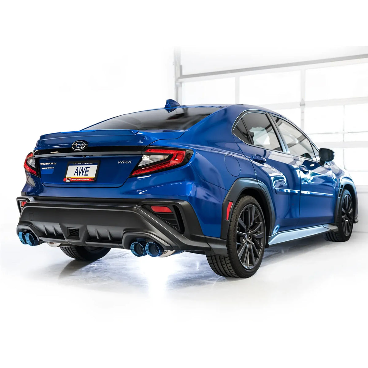 AWE Tuning 2022-2026 Subaru WRX Track Edition Axle-Back Exhaust - Vapor Blue Tips
