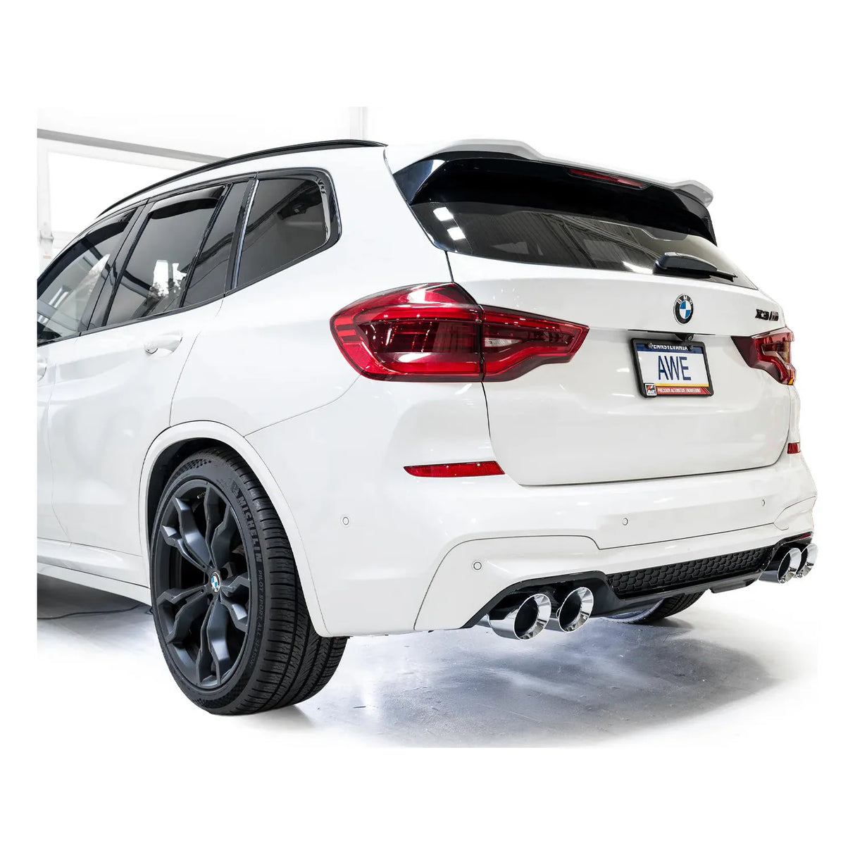 AWE Tuning 20-25 BMW X3 M/M Comp (F97) AWD SwitchPath Axle-back Exhaust - Chrome Silver Tips