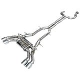 AWE Tuning 2021+ Cadillac CT4-V Blackwing SwitchPath Exhaust - Chrome Silver Tips