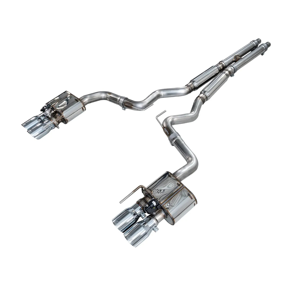 AWE 2018-2023 S550 Mustang GT SwitchPath Exhaust - Chrome Silver Tips
