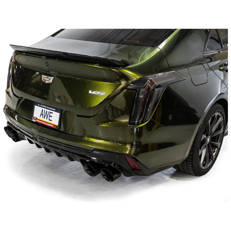 AWE Tuning 2021+ Cadillac CT4-V Blackwing SwitchPath Exhaust - Diamond Black Tips