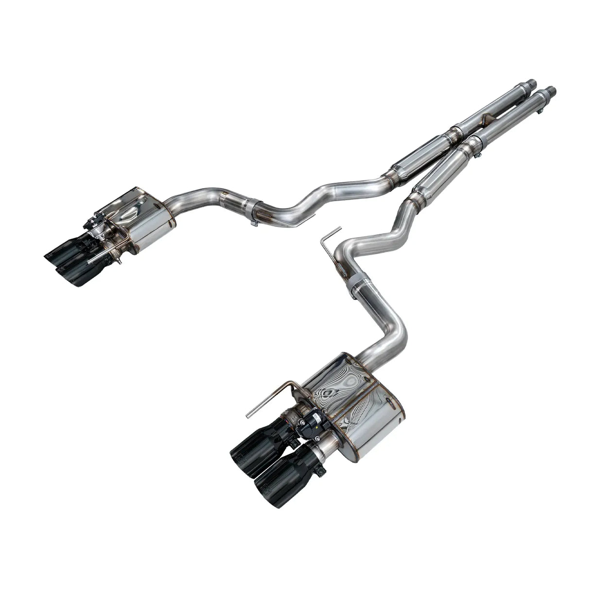 AWE 2018-2023 S550 Mustang GT SwitchPath Exhaust - Diamond Black Tips