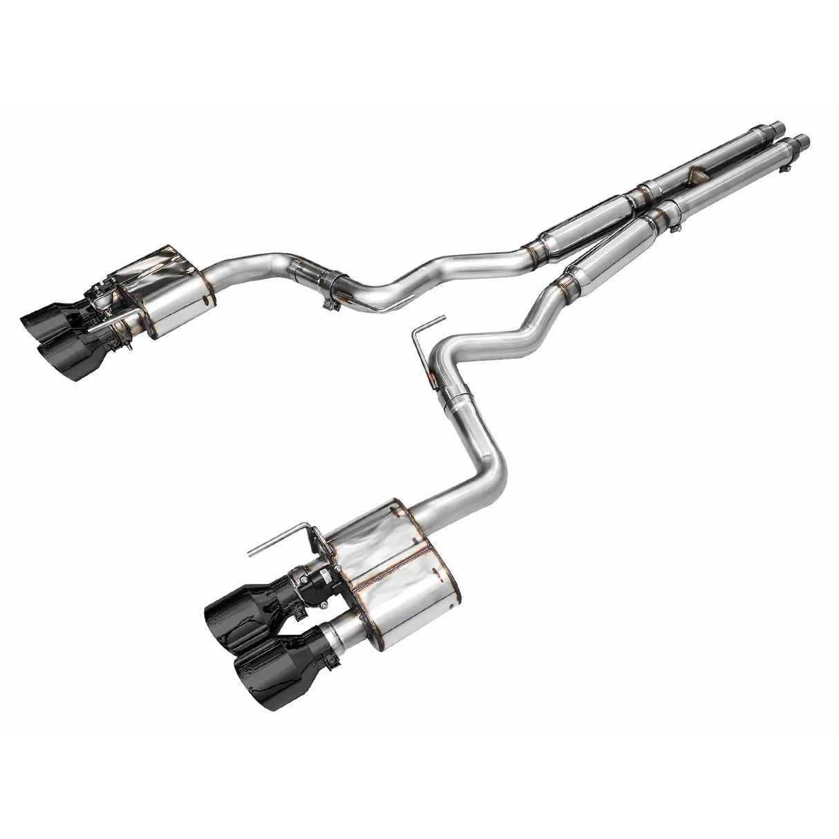 AWE Tuning 21-23 Ford Mustang Mach 1 SwitchPath Cat Back Exhaust w/ Quad Diamond Black Tips