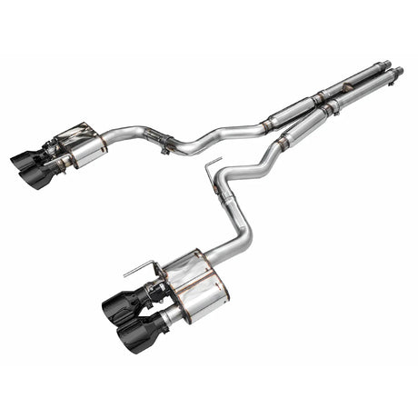 AWE Tuning 21-23 Ford Mustang Mach 1 SwitchPath Cat Back Exhaust w/ Quad Diamond Black Tips