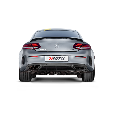 Akrapovic 16-17 AMG C63 Coupe Evolution Line Cat Back (Titanium) w/ Carbon Tips (Req. Link Pipe)