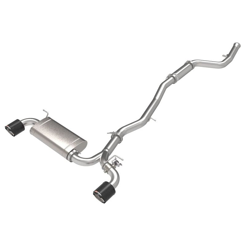 aFe POWER Takeda 2021 Toyota Supra 2.0L (t) 2.5in-3in 304 SS CB Exhaust w/ Carbon Tips