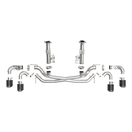 AFe MACH Force-Xp 304 Stainless Steel Cat-Back Exhaust Carbon 2020 Chevrolet Corvette C8