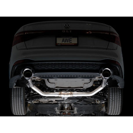 AWE 22-25 Volkswagen Jetta GLI Track Edition Exhaust - Chrome Silver Tips