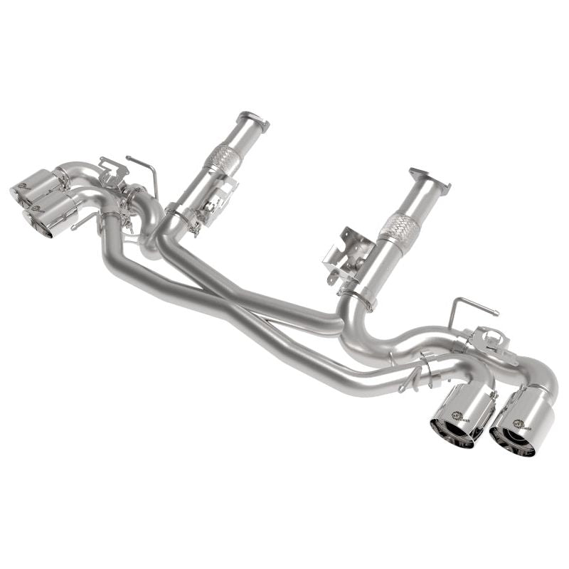 AFe MACH Force-Xp 304 Stainless Steel Cat-Back Exhaust Polished 2020 Chevrolet Corvette C8