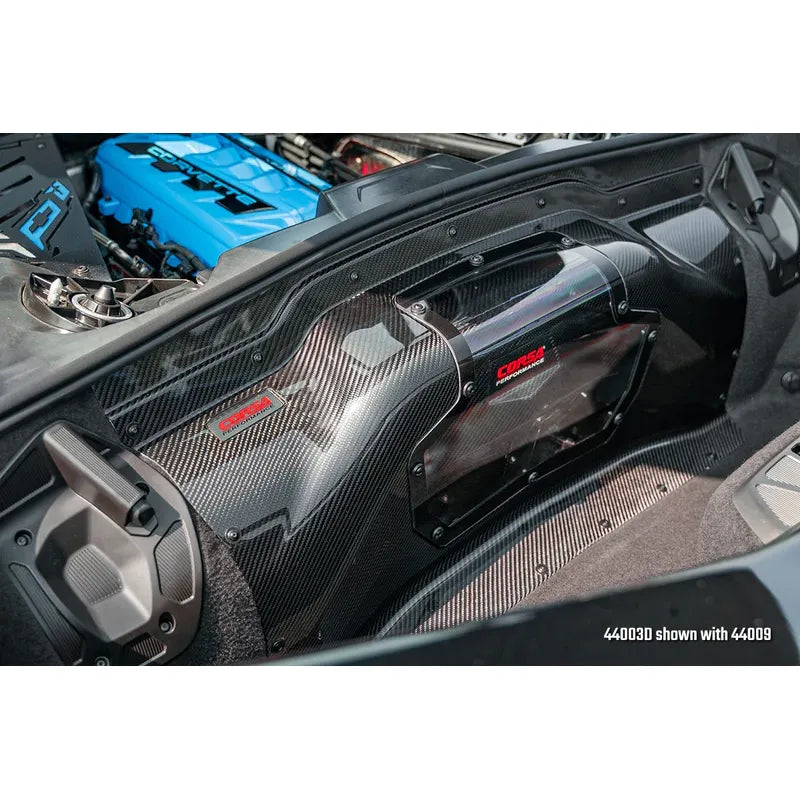 CORSA Black / Carbon Fiber Air Intake for 2020+ Corvette C8 (44003D)