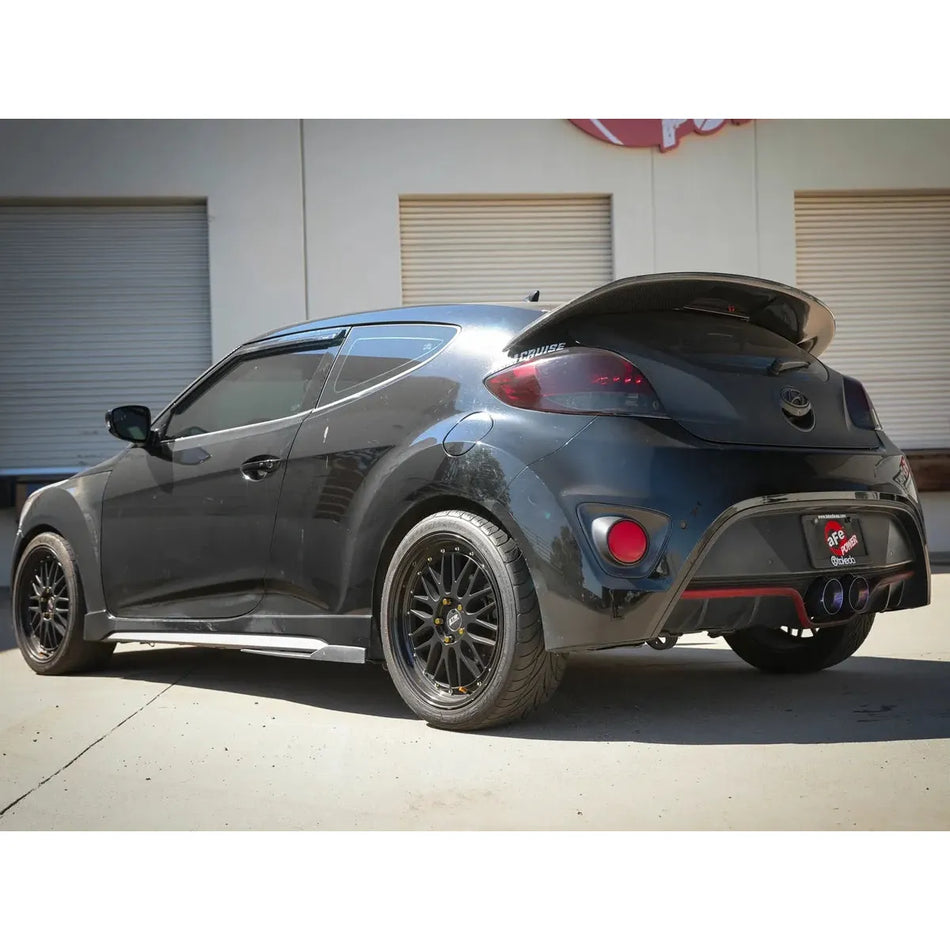 aFe Takeda 2-1/2in to 3in SS-304 Cat-Back Exhaust w/ Blue Flame Tips 13-17 Hyundai Veloster L4-1.6L