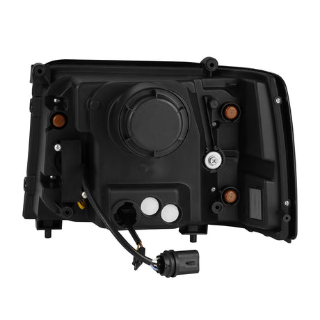 92-96 Ford F-Series/Bronco LED Projector Headlights Alpha-Black | AlphaRex