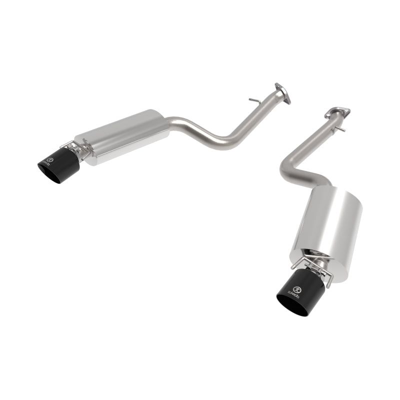 aFe Takeda 14-22 Lexus IS350 V6 2.5in. 304 Stainless Steel Axle-Back Exhaust System w/ Black Tip