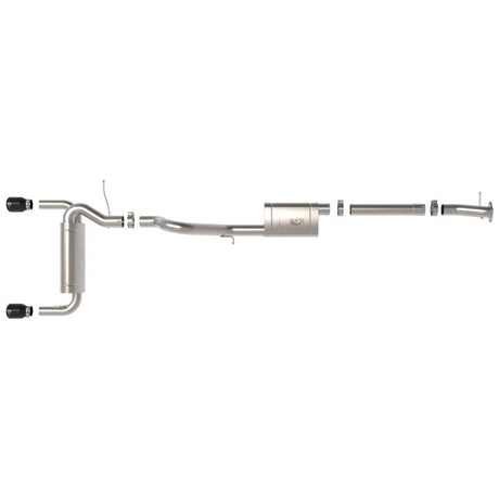 aFe Vulcan 3in 304 SS Cat-Back Exhaust 2021 Ford Bronco L4-2.3L (t)/V6-2.7L (tt) w/ Black Tips