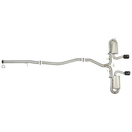 aFe Takeda 3in 304 SS Cat-Back Exhaust w/ Dual Center Black Tips 17+ Honda Civic Si (2dr) I4 1.5L