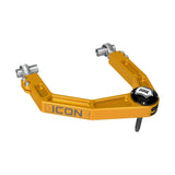 ICON 2024-2025 Toyota Tacoma/2024-2025 Toyota Land Cruiser 250 Series/2024-2025 Lexus GX550/2025 Toyota 4Runner, Front, Billet Upper Control Arms w/ Delta Joint Pro, Gold Anodizing