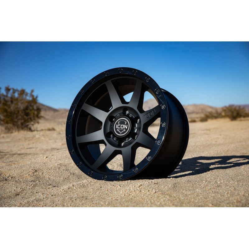 ICON Rebound 18x9 6x135 6mm Offset 5.25in BS 87.1mm Bore Double Black Wheel