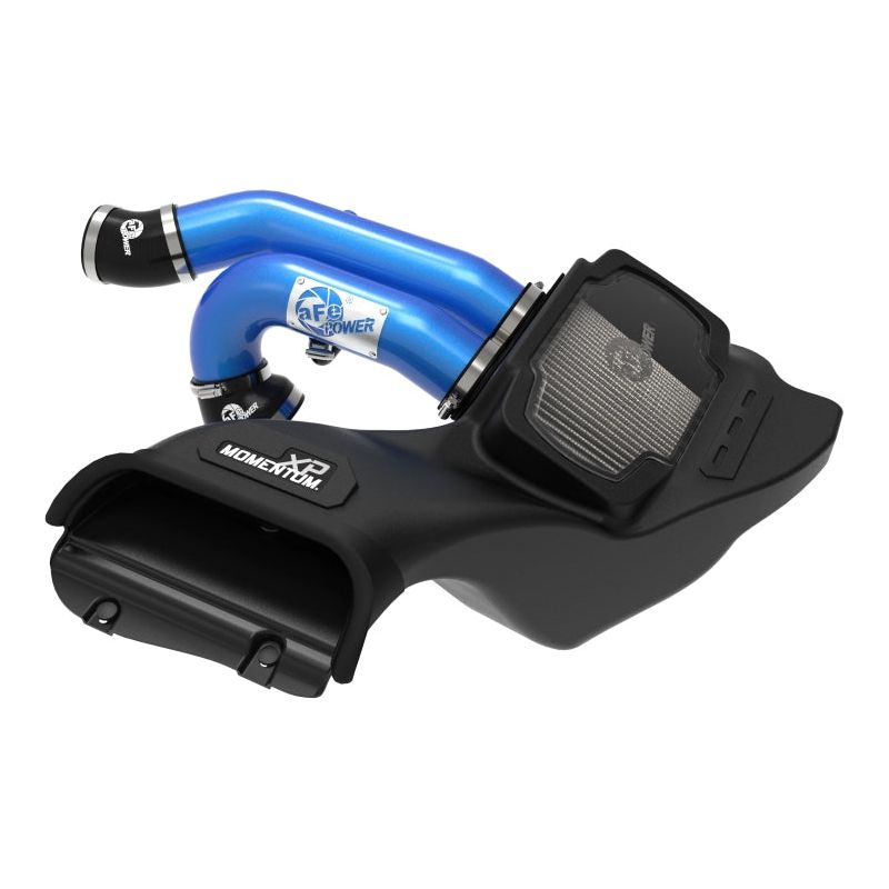 aFe 21-22 Ford F-150 Raptor V6-3.5L(tt) Momentum XP Cold Air Intake System Blue w/ Pro Dry S Filter