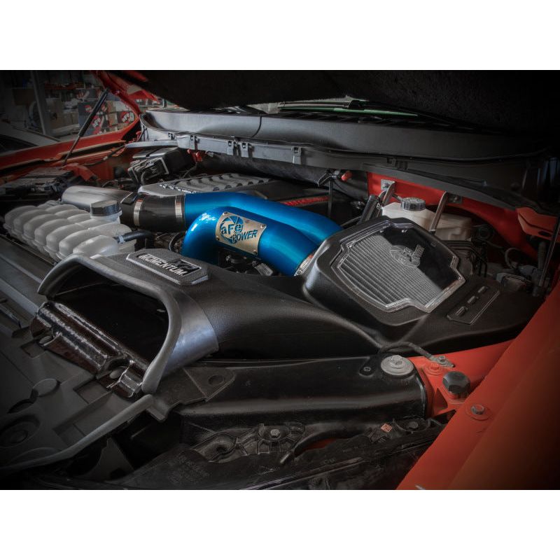 aFe 21-22 Ford F-150 Raptor V6-3.5L(tt) Momentum XP Cold Air Intake System Blue w/ Pro Dry S Filter