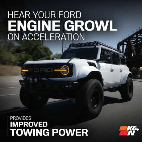 K&N 2023 Ford Bronco Raptor V6 3.0L F/I 63 Series Aircharger Performance Air Intake System