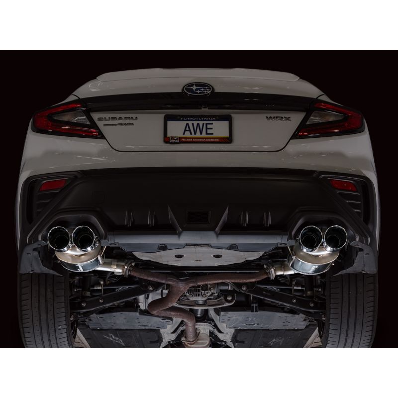 AWE Tuning 22-25 Subaru VB WRX Touring Edition Axleback Exhaust - Chrome Silver Tips