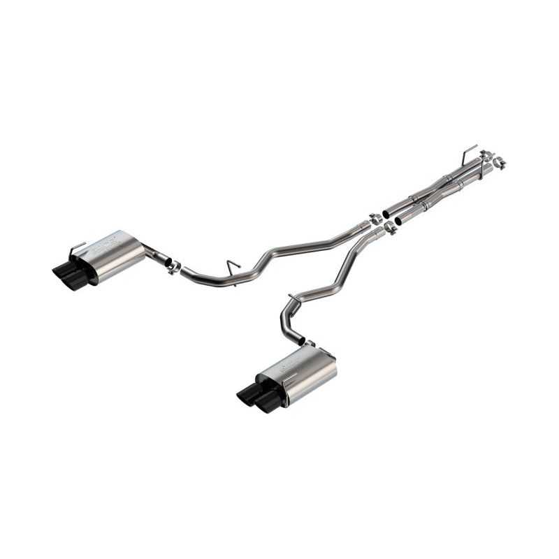 Borla 19-22 Ford Explorer 3.0L V6 AT AWD 4DR 2.25in ATAK Catback Exhaust - Black Chrome Tip